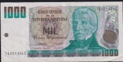 Arjantin 1000 Pesos 1983 Çok Temiz+ Pick 317b
