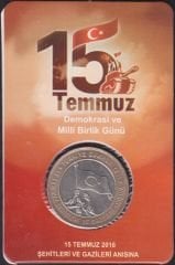 2016 Yılı 15 Temmuz Hatıra 1 Lira Özel Kitinde