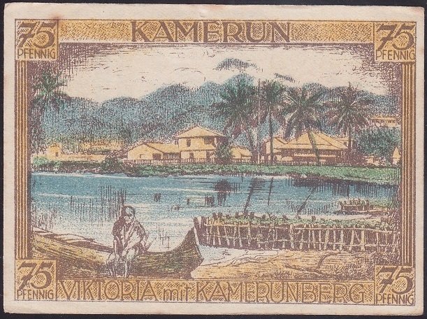 ALMANYA 75 PFENNİG NOTGELD 1921 ÇİLALTI ÇİL ( KEMERUN )