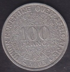 AFRİKA BATI 100 FRANK 2003