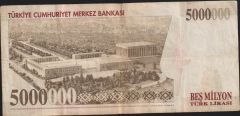 7.Emisyon 5 000 000 Lira I76 896781 Çok Temiz
