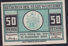 ALMANYA 50 PFENNİNG NOTGELD 1922 ÇİL