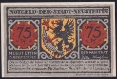 Almanya 75 Pfennig Notgeld 1921 Çil