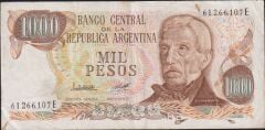 Arjantin 1000 Pesos 1976 - 1983 Çok Temiz Pick 304b2