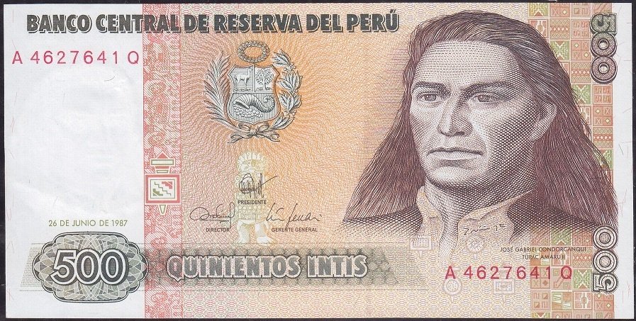 Peru 500 İntis 1987 Ççt Çilaltı