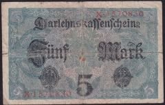 Almanya 5 Mark 1917 Temiz