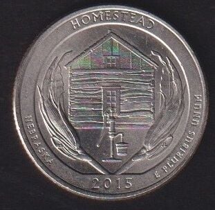 Amerika Çeyrek Dolar 2015 P Hatıra Homestead Amerika Ulusal Anıtı