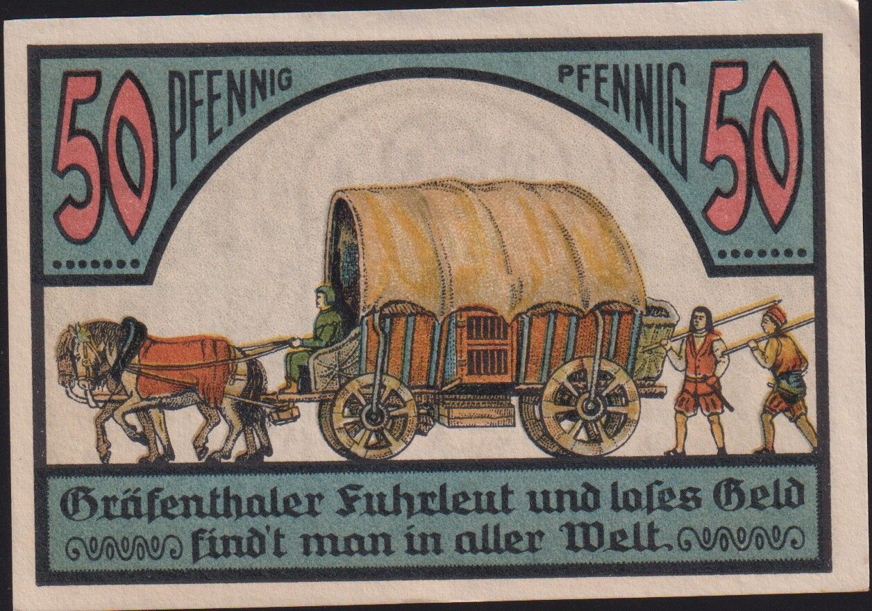 Almanya 50 Pfennig Notgeld 1921 Çil