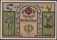 Almanya 50 Pfennig Notgeld 1921 Çil