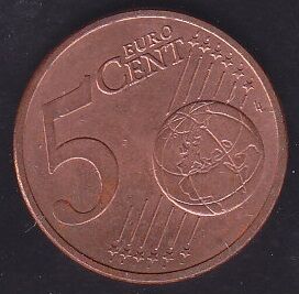 Avrupa Birliği 5 Euro Cent 2010 J Almanya