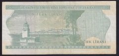 6.EMİSYON 2.TERTİP 10 LİRA L52 256821 ÇOK TEMİZ
