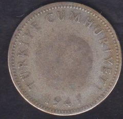 1947 Yılı 1 Lira Gümüş