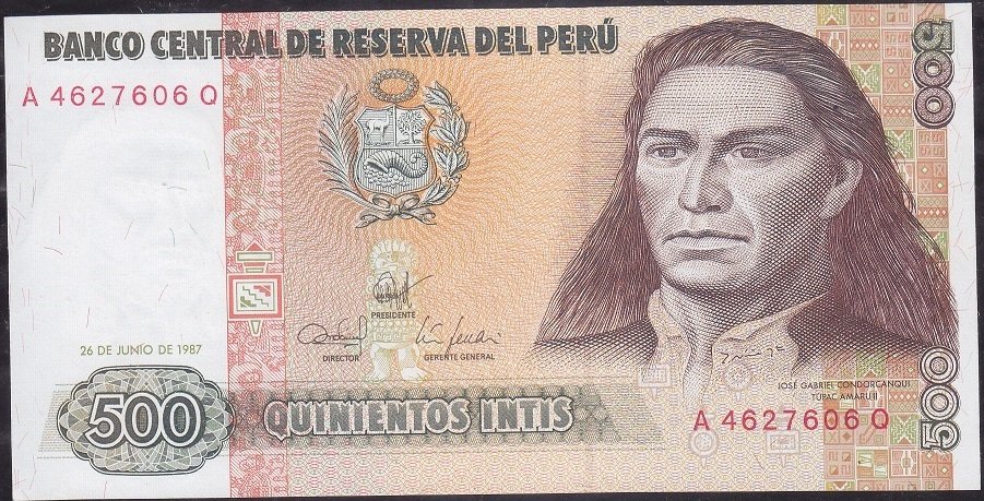 Peru 500 İntis 1987 Ççt +