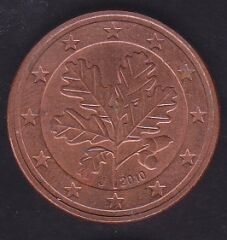 Avrupa Birliği 5 Euro Cent 2010 J Almanya