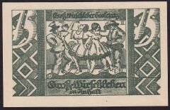 Almanya 75 Pfennig Notgeld 1921 Çil