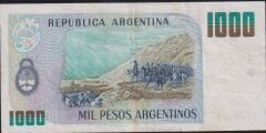 Arjantin 1000 Pesos 1983 Çok Temiz+ Pick 317b