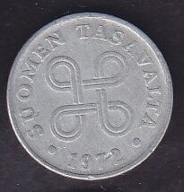 Finlandiya 1 Penni 1972