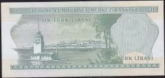 6.Emisyon 2.Tertip 10 Lira J29 386897 Çilaltı
