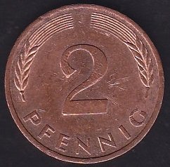 Almanya 2 Pfennig 1986 J