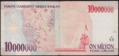 7.Emisyon 10 000 000 Lira A51 648905 Temiz