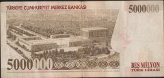 7.Emisyon 5 000 000 Lira I71 641549 Çok Temiz