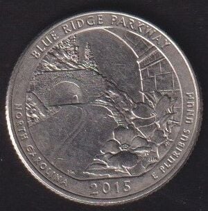 Amerika Çeyrek Dolar 2015 D Hatıra Mavi Ridge Park Yolu