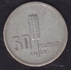 1935 Yılı 50 Kuruş Gümüş