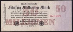 Almanya 50 Milyon Mark 1923 Çok Temiz+