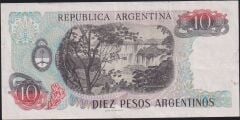 Arjantin 10 Pesos 1983 - 1985 Temiz Pick 313b