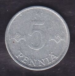 Finlandiya 5 Pennia 1983