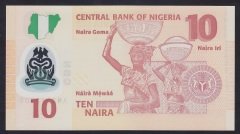 Nijerya 10 Naira 2011 Çil Polimer Pick 39