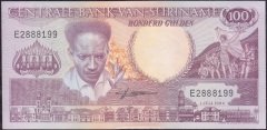 Suriname 100 Gulden 1986 Çilaltı