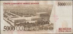 7.Emisyon 5 000 000 Lira I69 717740 Çok Temiz
