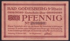 ALMANYA 50 PFENNİNG NOTGELD 1920 ÇİL