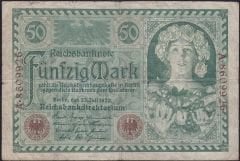 Almanya 50 Mark 1920 Çok Temiz