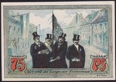 Almanya 75 Pfennig Notgeld 1921 Çilaltı Çil