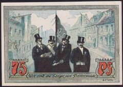 Almanya 75 Pfennig Notgeld 1921 Çilaltı Çil