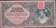 Macaristan 1000 Pengo 1945 Çok Temiz
