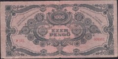 Macaristan 1000 Pengo 1945 Çok Temiz