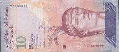 Venezuela 10 Bolivares 2014 Çil 222