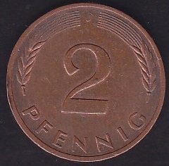 Almanya 2 Pfennig 1982 J