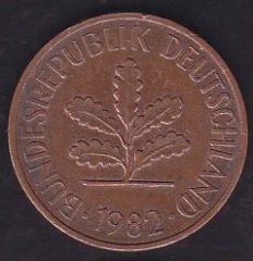 Almanya 2 Pfennig 1982 J