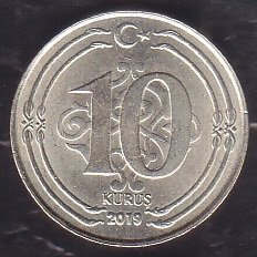 2019 Yılı 10 Kuruş Çil