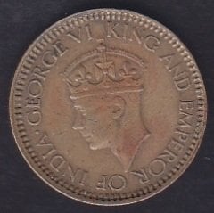 SRİ LANKA( BRİTİSH CEYLON ) 25 CENT 1943