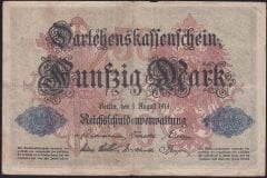 Almanya 50 Mark 1914 Çok Temiz