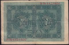 Almanya 50 Mark 1914 Çok Temiz