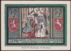 Notgeld Almanya 75 Pfennig 1921 Çil