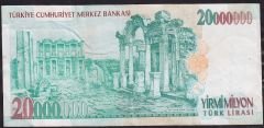 7.Emisyon 20 000 000 Lira G20 678051 Çok Temiz
