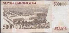 7.Emisyon 5 000 000 Lira H63 097656 Çok Temiz+