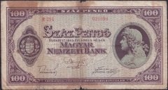 Macaristan 100 Pengo 1945 Temiz